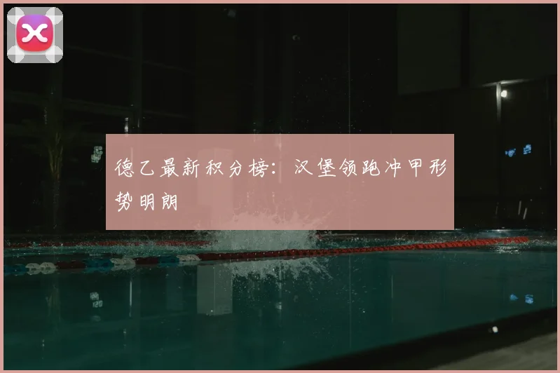 德乙最新积分榜:汉堡领跑冲甲形势明朗
